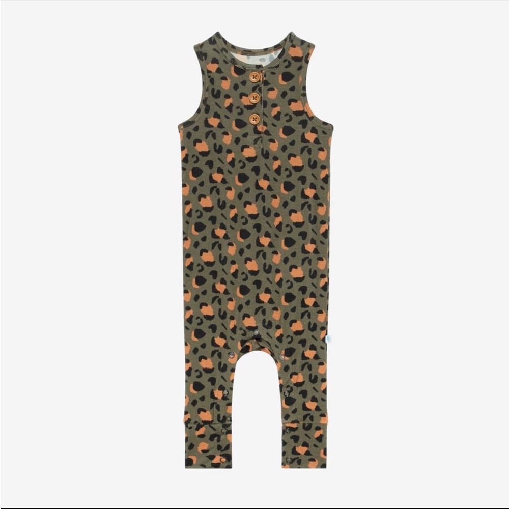 Posh Peanut Eli Racerback Henley Romper